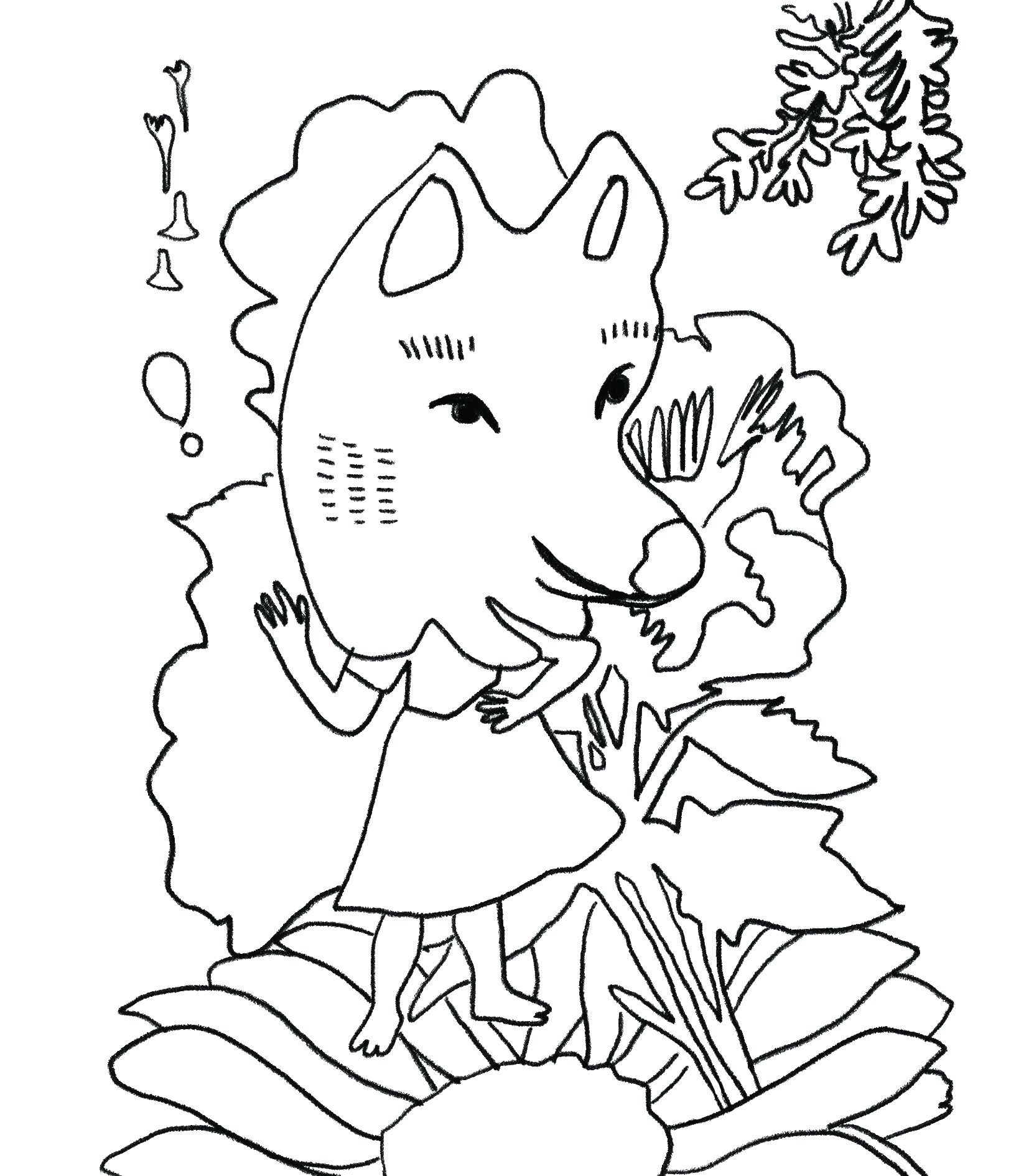 Coloriage loup