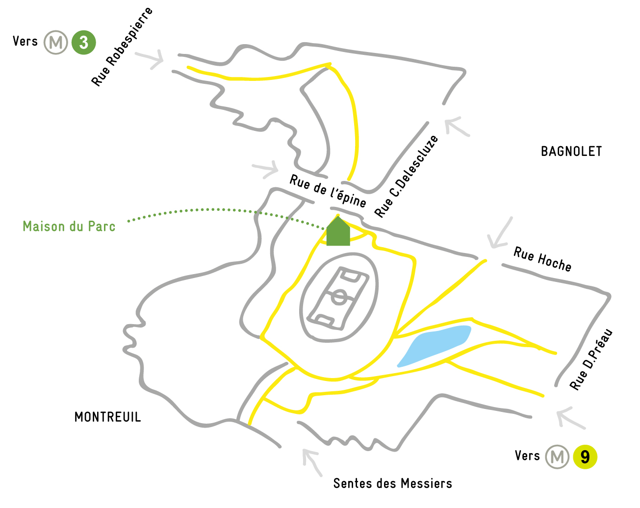 Parc départemental Jean-Moulin - Les Guilands - Bagnolet